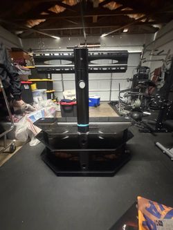 Glass TV stand
