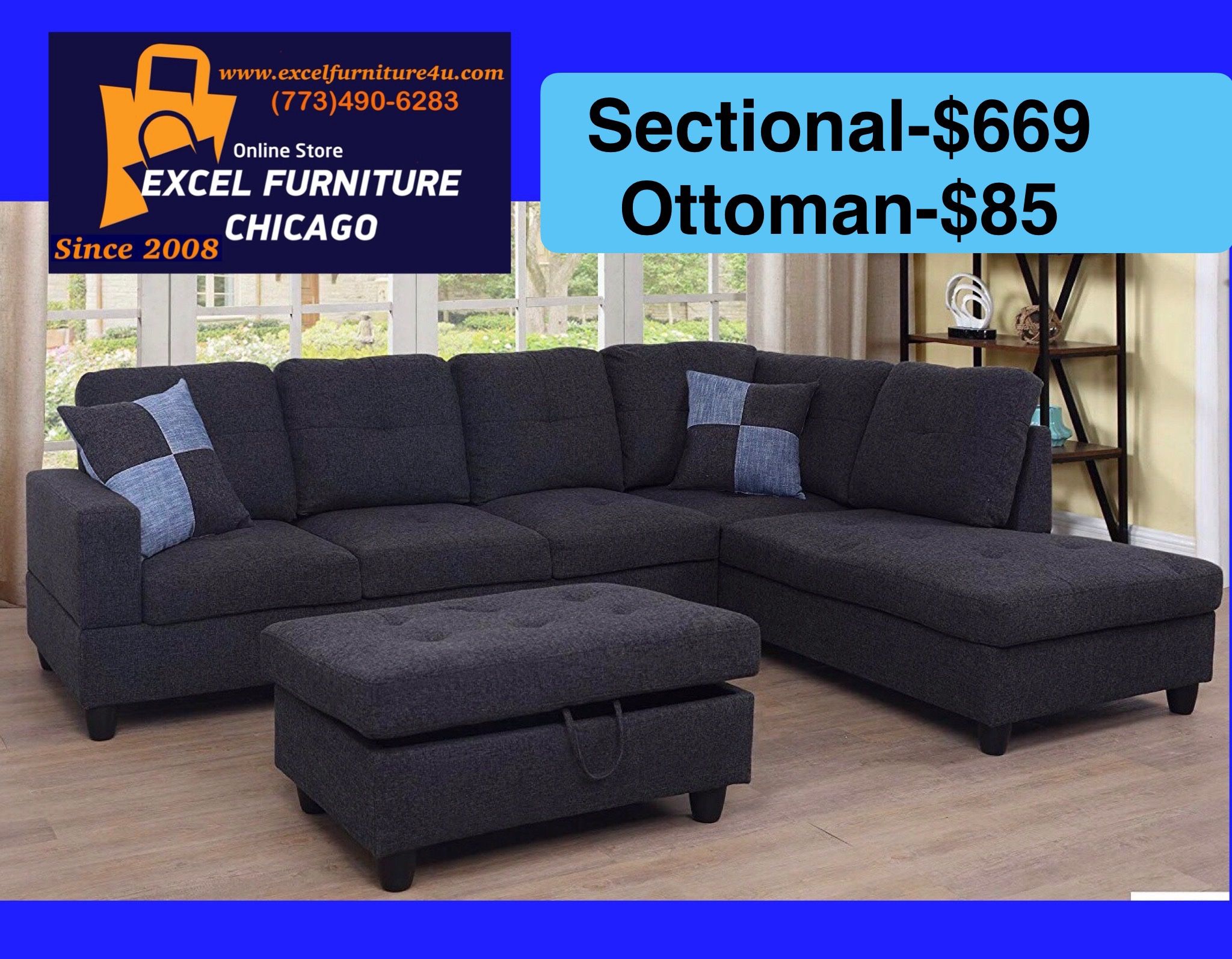 💫FREE DELIVERY💫Brand New Sectional Sofa Couch 