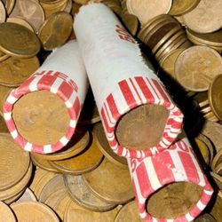 Wheat penny rolls - Circulated  Estste find