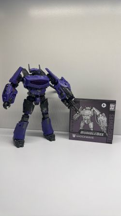 Transformers Toys Studio Series Voyager Bumblebee 110 Shockwave, 6.5-inch Converting Action Figure, 8+