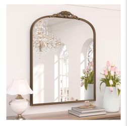 Gold Vintage Style Wall Mirror 30 x 36
