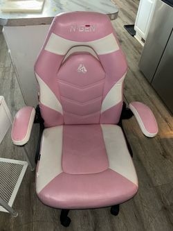 Pink gaming chair