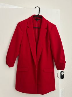 INC International Concepts Red Blazer Medium