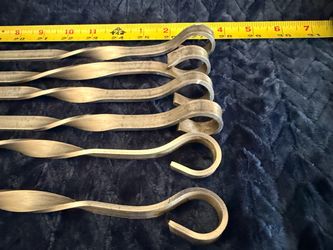 Handmade Heavy-Duty Stainless Steel Skewers Set of 6