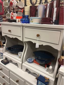 Pair of newly refinished nightstands