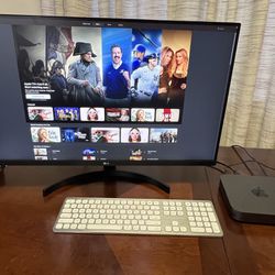 Apple Computer Mac Mini With XL HD Screen And Premium Wireless Keyboard For Sale  $275 OBO