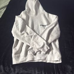 essentials light gray hoodie 