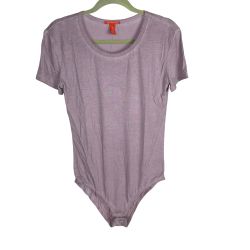 Chelsea & Violet Women's Bodysuit Short-Sleeve Scoop-Neck Size M