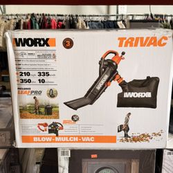 Worx Trivac 12 Amp All In One Blower/Vacuum/Mulcher Brand New In Box 