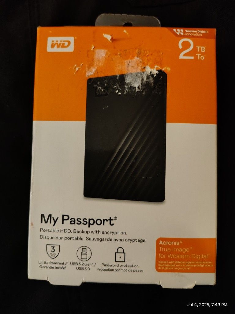 WD HDD 2 TB