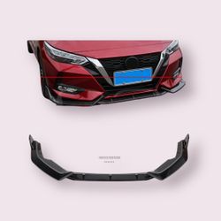 3Pcs Front Bumper black Spoiler Lip Body Kit For 2020- 2022 Nissan Sentra 