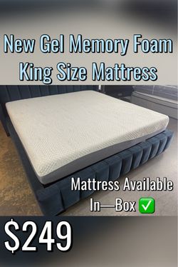 New Gel Memory Foam King Size Mattress