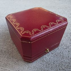 Cartier Red Ring Box – Authentic Jewelry Case – Empty