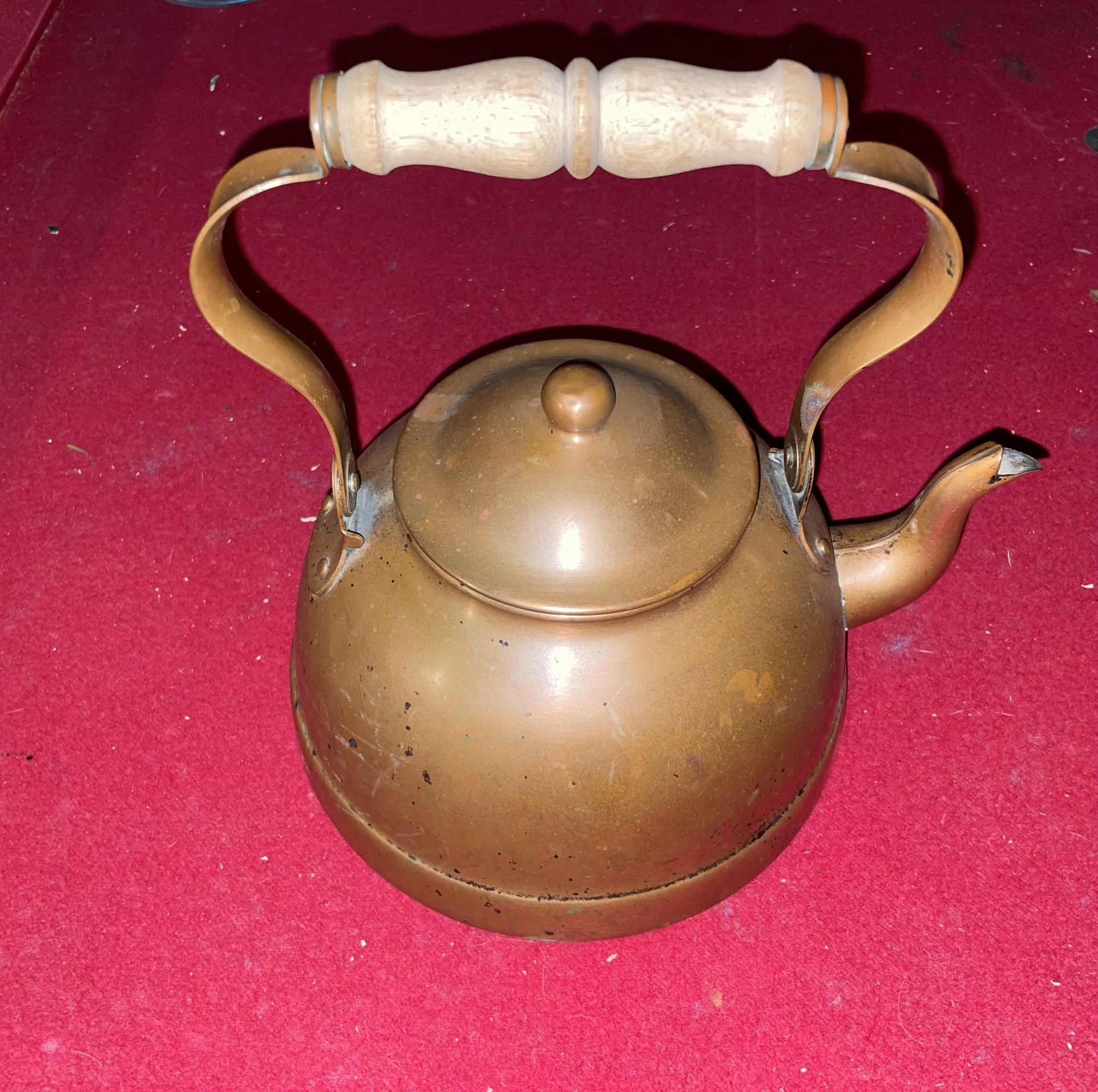 Vintage Copper Tea Kettle