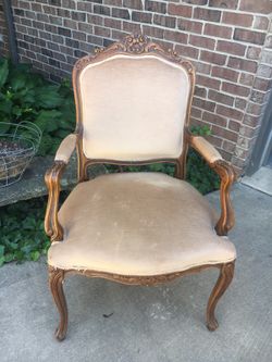 Chair French style nice carving on top