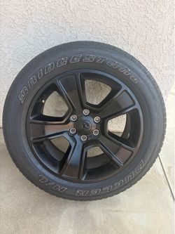 20" OEM Ram 1500 wheels with tires Black 275/55/R20