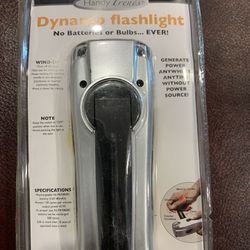 Generator flashlight. Generates own power.