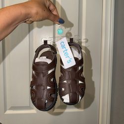 Carter’s Toddler Boy SHOES Sandals (brown)  Size 10