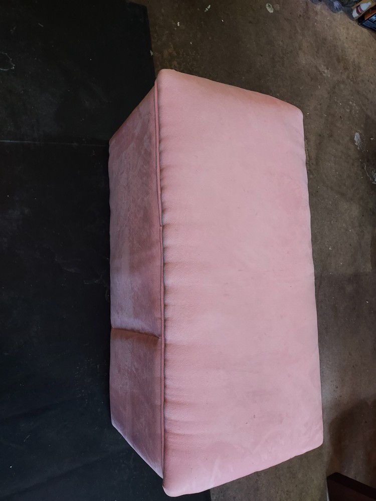 Pink Upholstered Toy Box