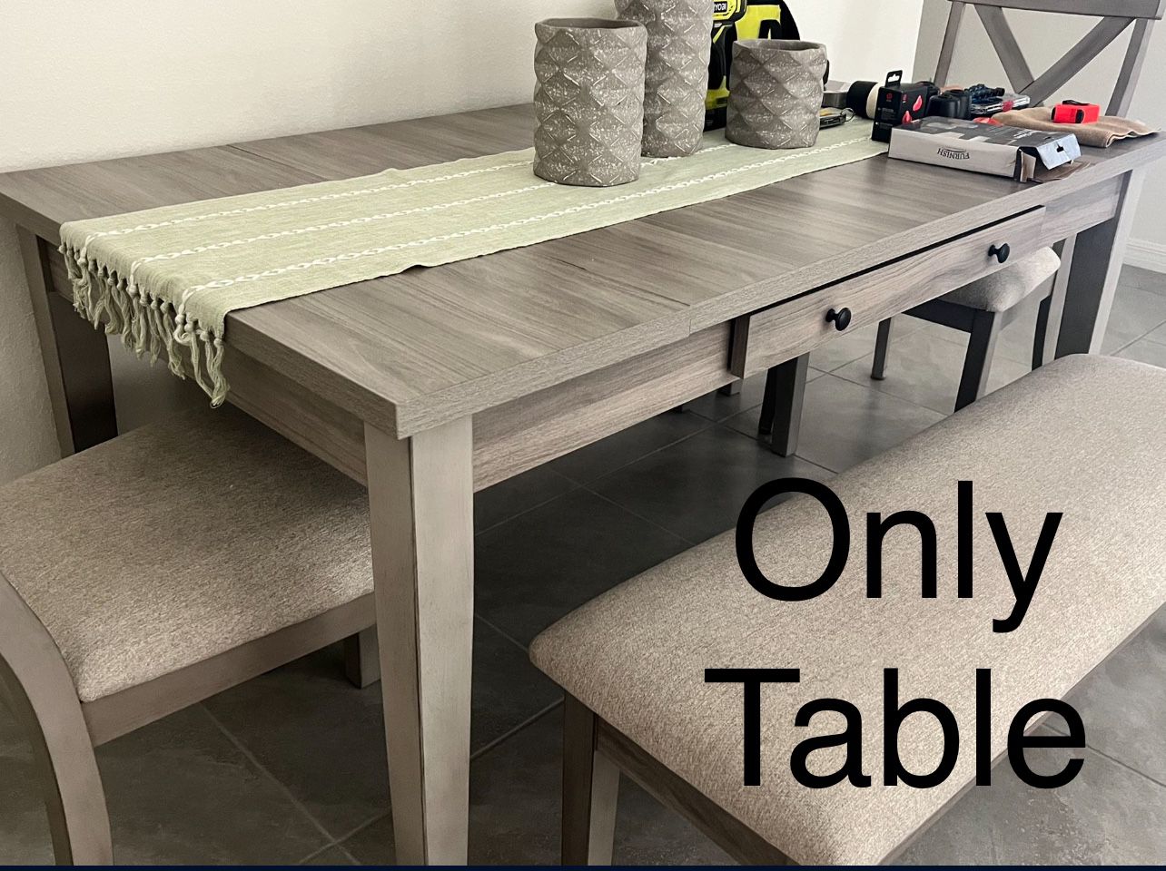 Farmhouse Dinning Storage Table (Only) 