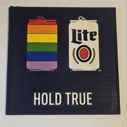 RARE Miller Lite PRIDE Rubber Bar Mat 9e