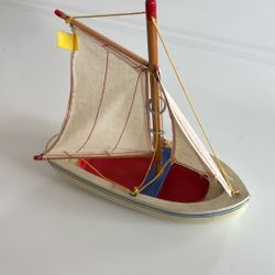 Handcrafted Wood Sailboat Toy