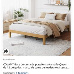 COLAMY 12 Inch Queen Size Bed Frame 