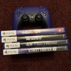 Ps5 Controller And Games For Sale