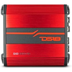 DS18 SXE-2000.4D/RD 4-Channel Car Amplifier Class D Full Range 4X 150 Watts RMS @ 4-ohm - Powerful and Compact Amp for Speakers in Car