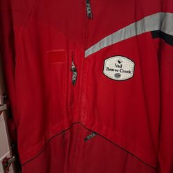 FILA Vail Beaver Creek Ski Patrol Jacket Parka Red Excellent Condition!