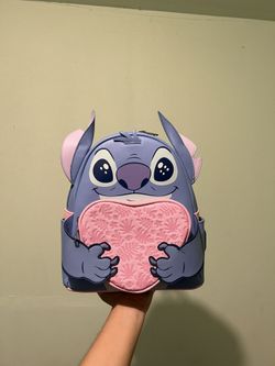 Loungefly Disney Exclusive Stitch With Heart Mini Backpack 