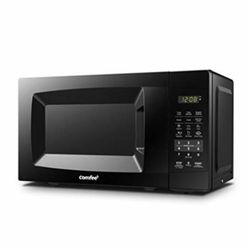 COMFEE' EM720CPL-PMB Countertop Microwave Oven with Sound On/Off, ECO Mode and Easy One-Touch Buttons, 0.7cu.ft, 700W, Black