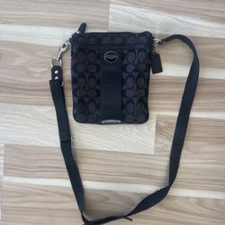 Authentic Coach Crossbody bag Black and Brown