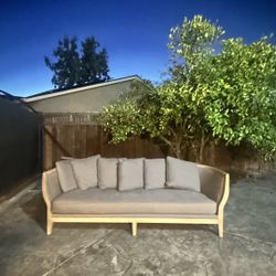 Wood Grey Couch