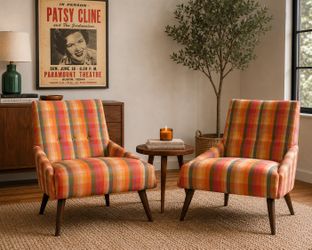 Vintage Mid-Century Modern Lounge Chairs (1960s) | Priced as Pair or Individual | See ad for details
