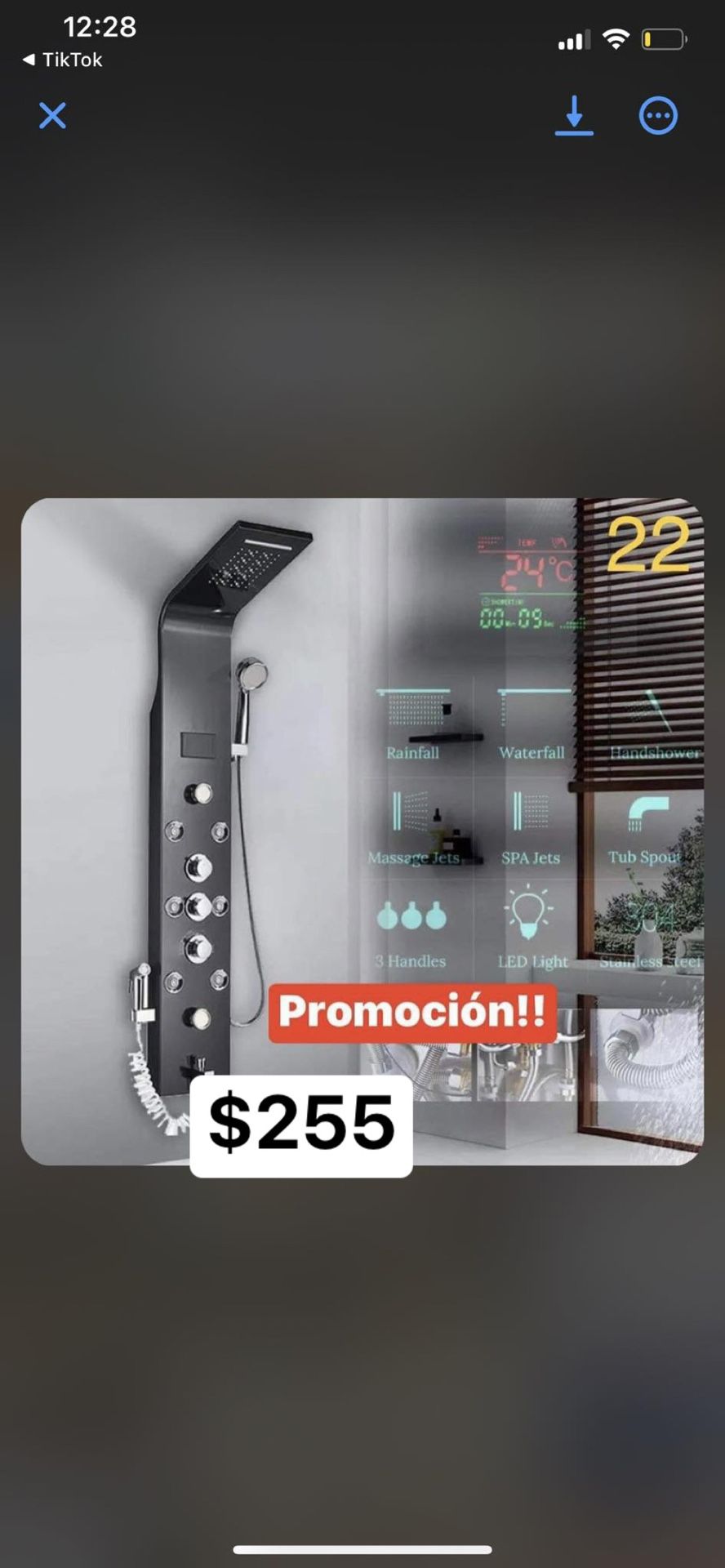 Regadera Moderna De Acero Inoxidable