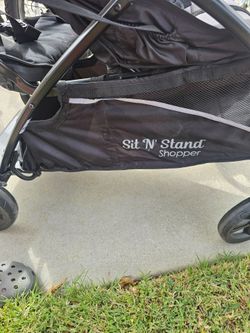 Sit and stand stroller