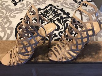 Beige Heels Size 7