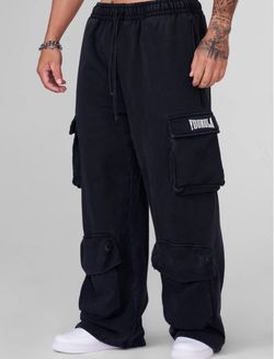 Young LA Heritage Black Cargo Sweats