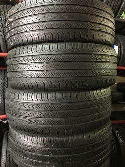 18” 225/55R18 4 used tires continental