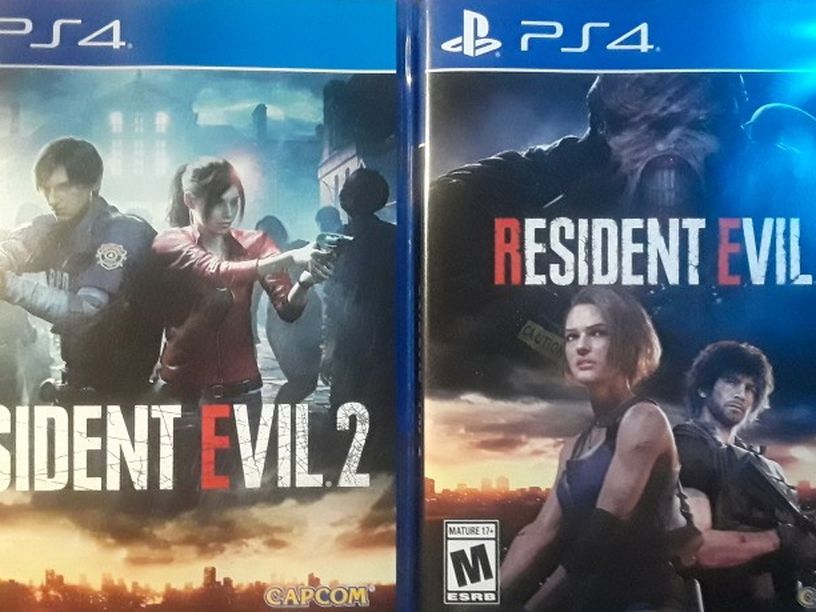 Resident Evil 2 & 3 PS4