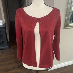 Jennifer Lopez brand open-front cardigan.