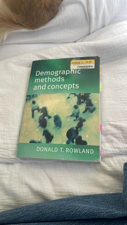 Demographic methods and concepts by Donald T. Rowland