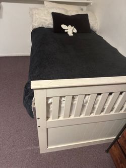 Twin  bed with trundle and 3 drawers