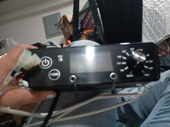This is a Pit Boss digital thermostat control board for vertical pellet smokers