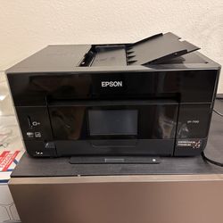 Epson Expression Premium XP-7100 Wireless Color Photo Printer with ADF, Scanner and Copier, Black, Small