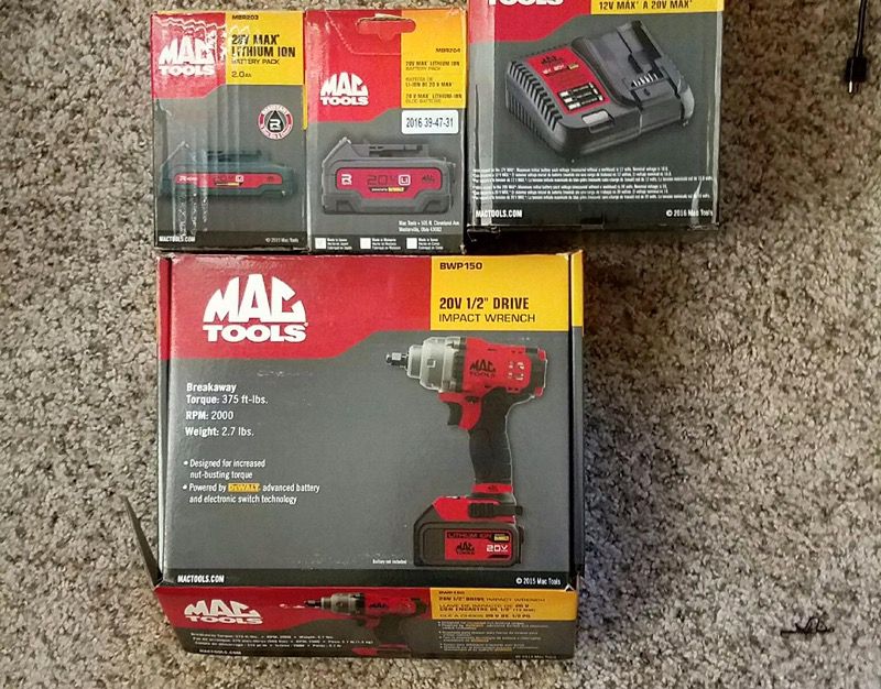BWP 150 mac tools drill set