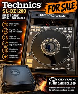 Technics SLDZ turntable with flight case