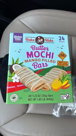 Bake Ride Butter Mochi Mango Bars – Gluten Free – 24 Pack