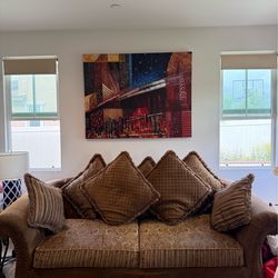 H M Richard’s Woodrow sofa and loveseat set
